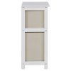 Lando 2 Drawer Natural Fabric Cabinet Lando 2 Drawer Natural Fabric Cabinet