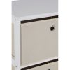 Lando 2 Drawer Natural Fabric Cabinet Lando 2 Drawer Natural Fabric Cabinet