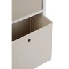 Lando 3 Drawer Natural Fabric Cabinet