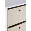 Lando 4 Drawer Natural Fabric Cabinet
