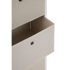 Lando 4 Drawer Natural Fabric Cabinet