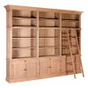 Rouen 3 Section Bookcase With Ladder