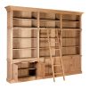 Rouen 3 Section Bookcase With Ladder