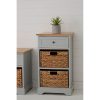 Rutland Grey 3 Drawer Cabinet