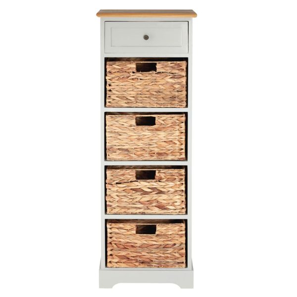 Rutland Grey 5 Drawer Cabinet