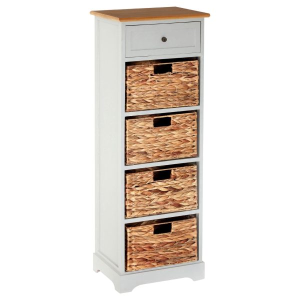 Rutland Grey 5 Drawer Cabinet