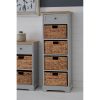 Rutland Grey 5 Drawer Cabinet
