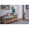 Rutland Grey 6 Drawer Cabinet