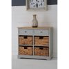 Rutland Grey 6 Drawer Cabinet