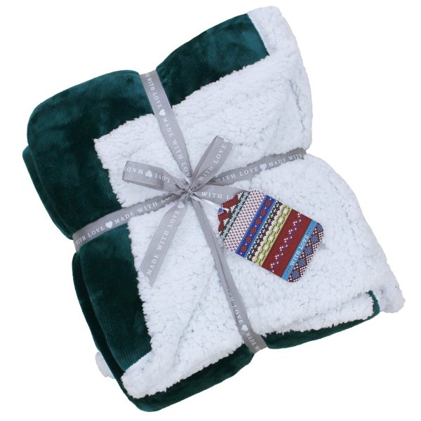 Lux Sherpa Teal Throw
