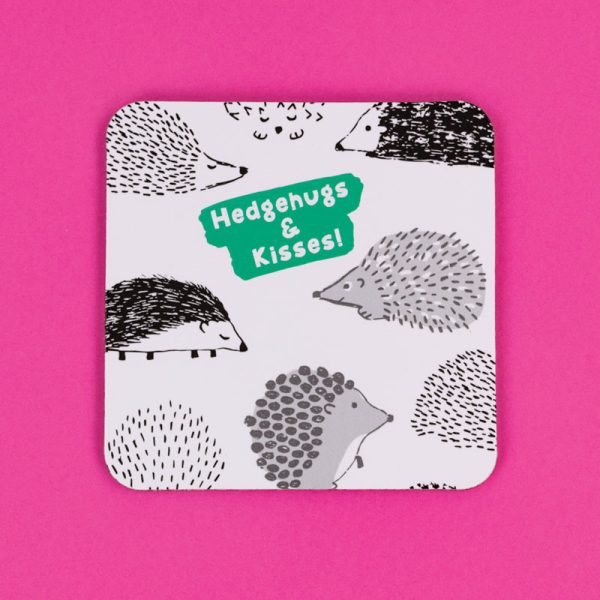Hedgehugs & Kisses Coaster