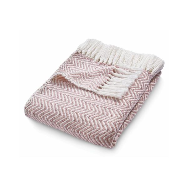 Herringbone Rose Throw