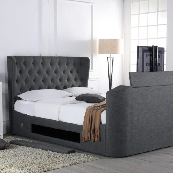 Avebury TV Fabric Ottoman Bed