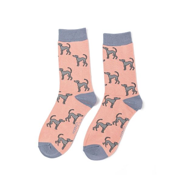 Dusky Pink Greyhound Socks