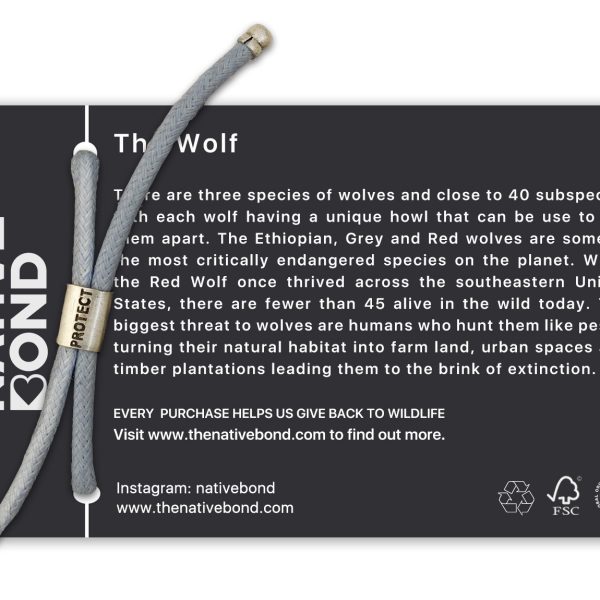 B-O-L-D Wolf Bracelet