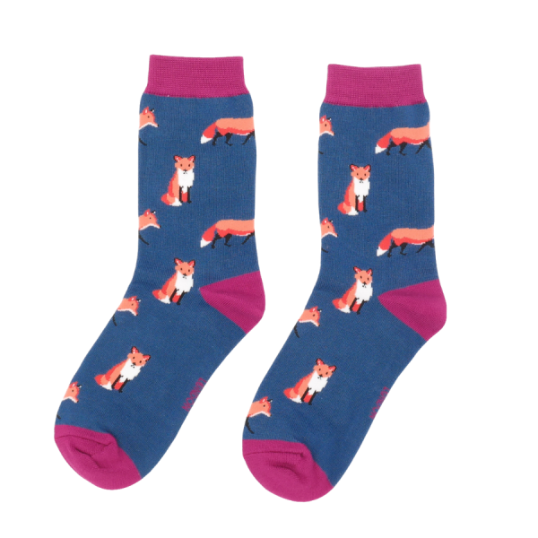 Denim Foxes Socks