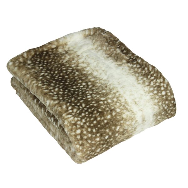 Fawn Faux Fur Throw