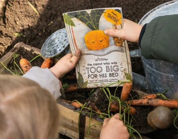 The Carrot Who Was Too Big For His Bed Plantable Book