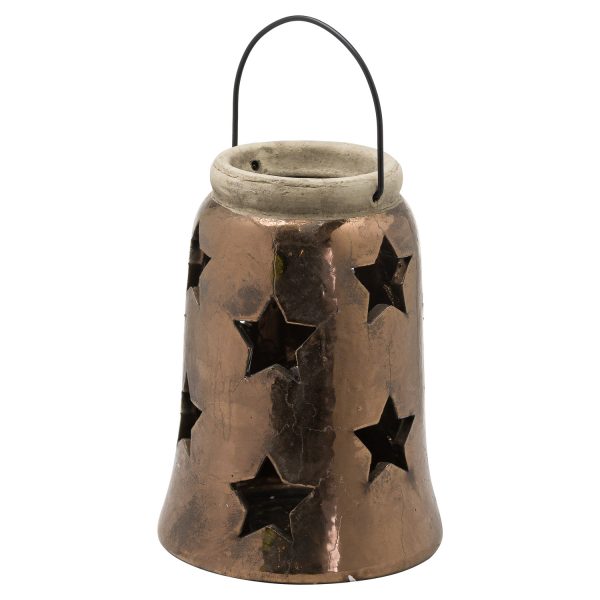 Antique Bronze Large Star Lantern