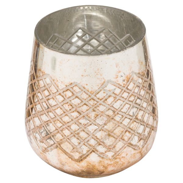 Medium Burnished Candle Holder