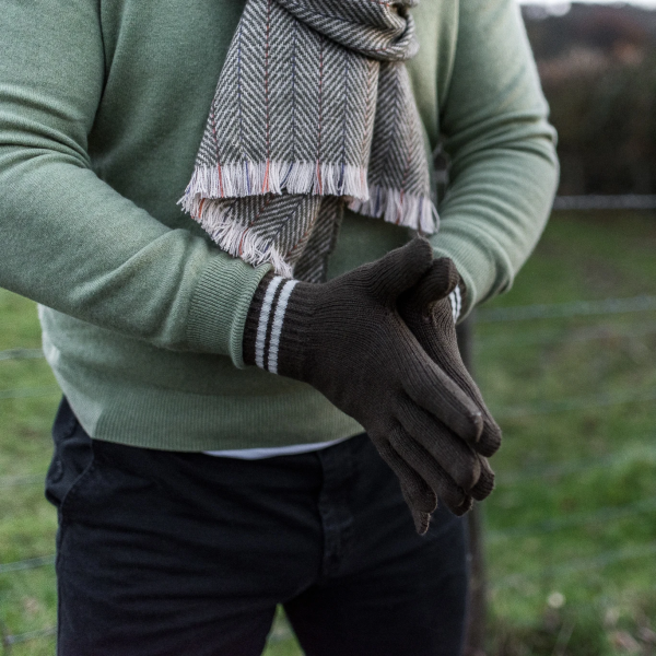 Henry Olive Green Mens Gloves