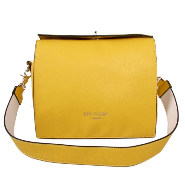 Yellow Rectangular Shoulder Bag