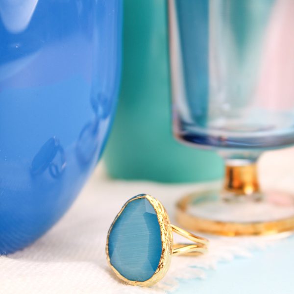 Sapphire Oval Cocktail Ring