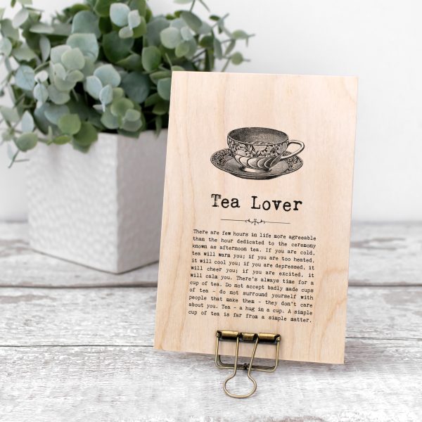 Tea Lover Mini Plaque