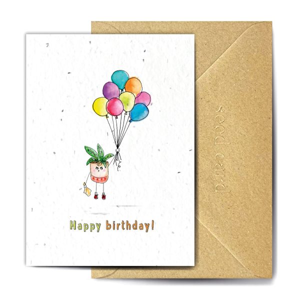 Happy Birthday Plantable Card