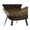Ascoli Vegan Leather Chestnut Dining Chair PAIR Ascoli Vegan Leather Chestnut Dining Chair PAIR