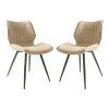 Ascoli Vegan Leather Oyster Dining Chair PAIR