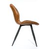 Ascoli Vegan Leather Tan Dining Chair 5