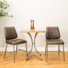 Calabria Vegan Leather Chestnut Dining Chair PAIR Calabria Vegan Leather Chestnut Dining Chair PAIR