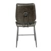 Calabria Vegan Leather Grey Dining Chair PAIR