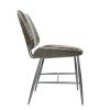 Calabria Vegan Leather Grey Dining Chair PAIR Calabria Vegan Leather Grey Dining Chair PAIR