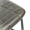 Calabria Vegan Leather Grey Dining Chair PAIR