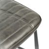 Calabria Vegan Leather Grey Dining Chair PAIR Calabria Vegan Leather Grey Dining Chair PAIR