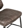 Calabria Vegan Leather Mussel Dining Chair PAIR Calabria Vegan Leather Mussel Dining Chair PAIR