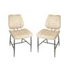 Calabria Vegan Leather Oyster Dining Chair PAIR Calabria Vegan Leather Oyster Dining Chair PAIR
