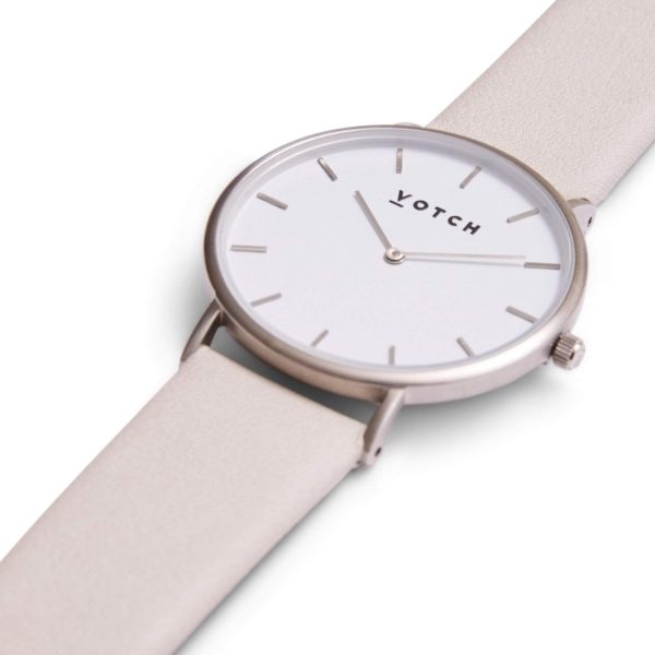 The Silver Face with Light Grey Strap