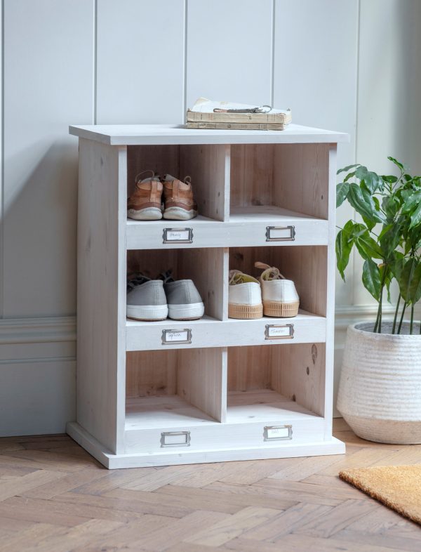 Chedworth Whitewash 6 Shoe Locker