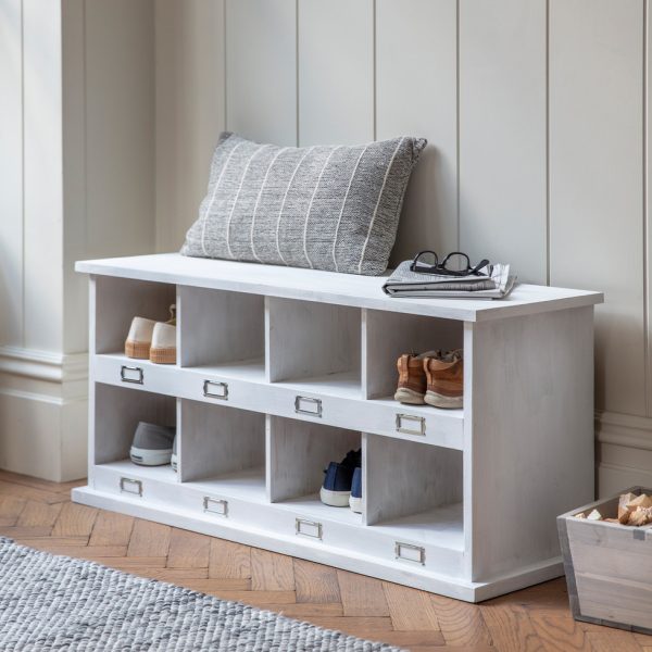Chedworth Whitewash 8 Shoe Locker