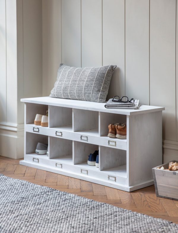 Chedworth Whitewash 8 Shoe Locker