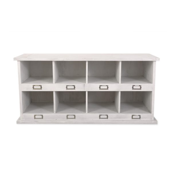 Chedworth Whitewash 8 Shoe Locker