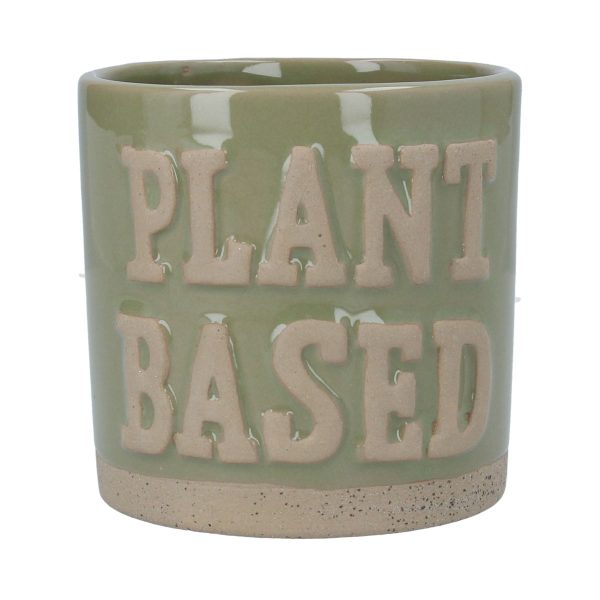 Green Ceramic Plant Based Pot Cover