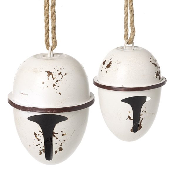 White Hanging Metal Bell