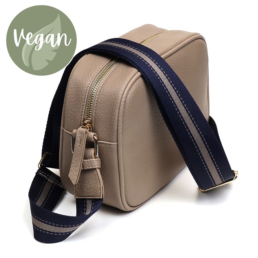 Camel Vegan Leather Camera Bag The Haven Home Interiors