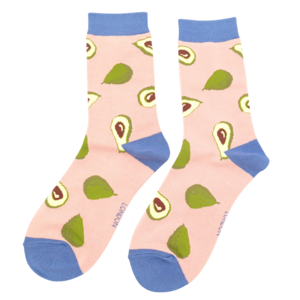 Dusky Pink Avocado Socks