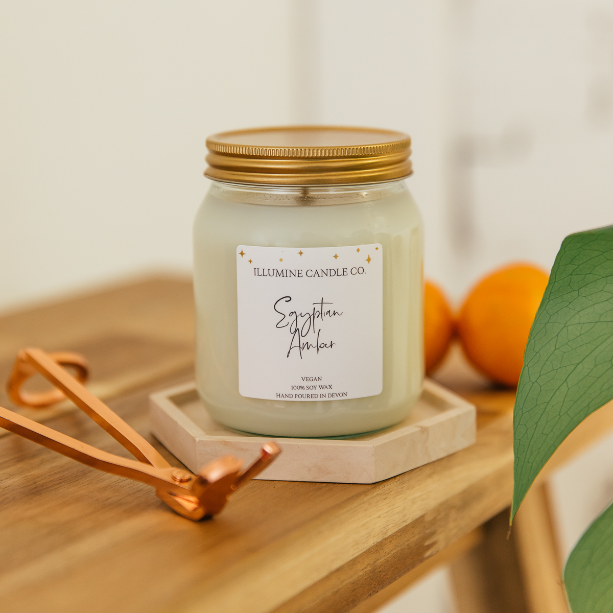Egyptian Amber Soy Wax Candle | The Haven Home Interiors