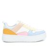 Multi Pastel Lace-up Trainer